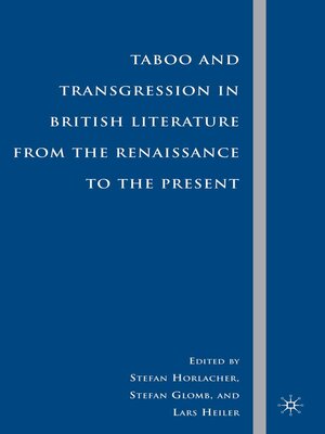 cover image of Taboo and Transgression in British Literature from the Renaissance to the Present